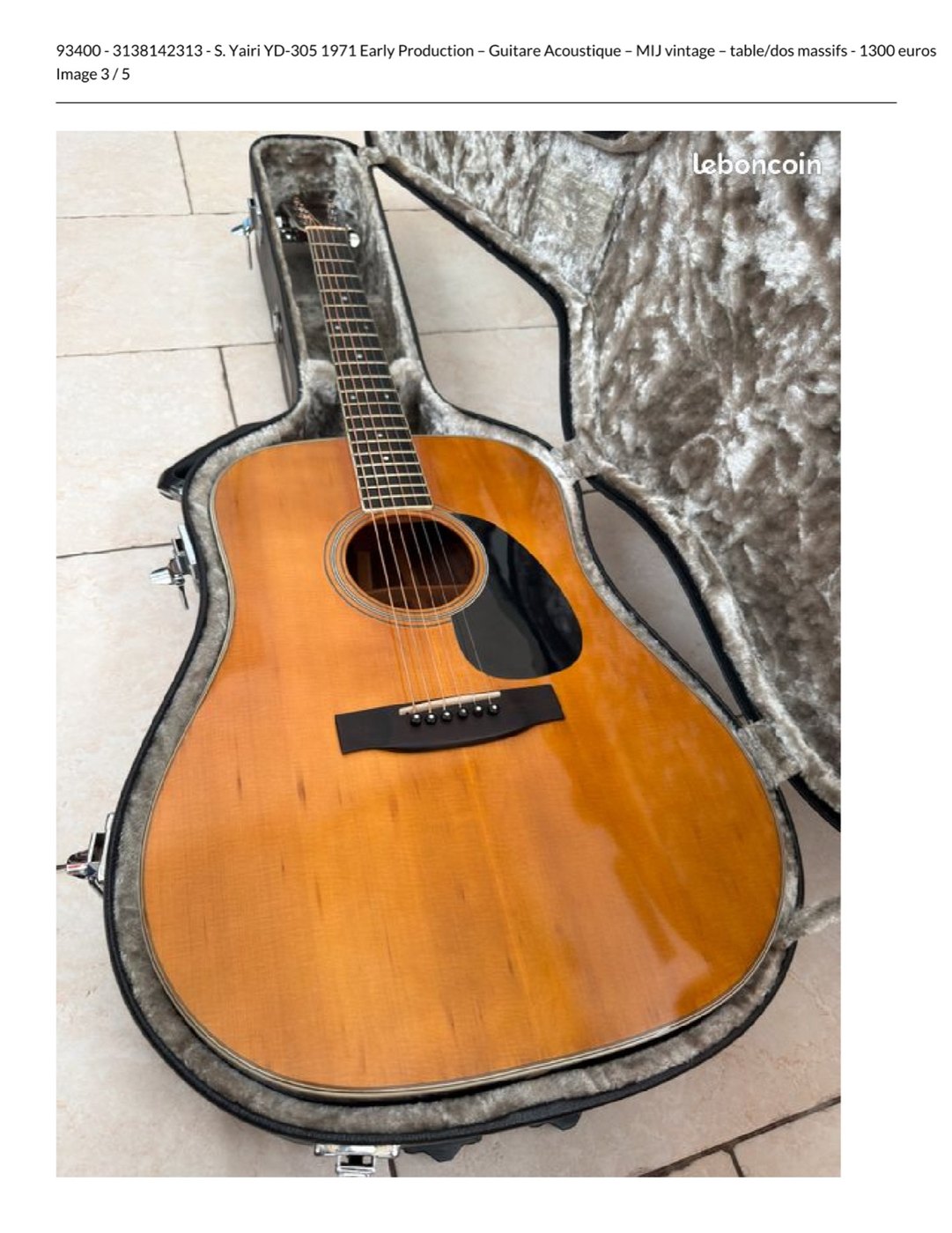 S. Yairi YD-305 "Early" – 1971